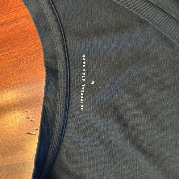 Universal Standard Deep Sea V-Neck Tshirt Long Sleeve Size Medium 18 - Picture 3 of 4